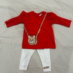 Moschino girls 2 piece set